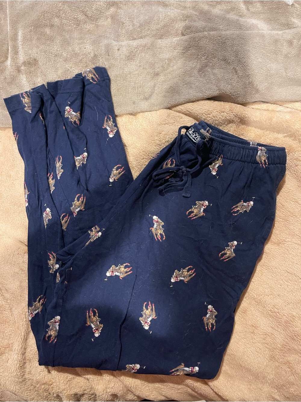 Polo by Ralph Lauren Navy Pony-Print Jogger Pants